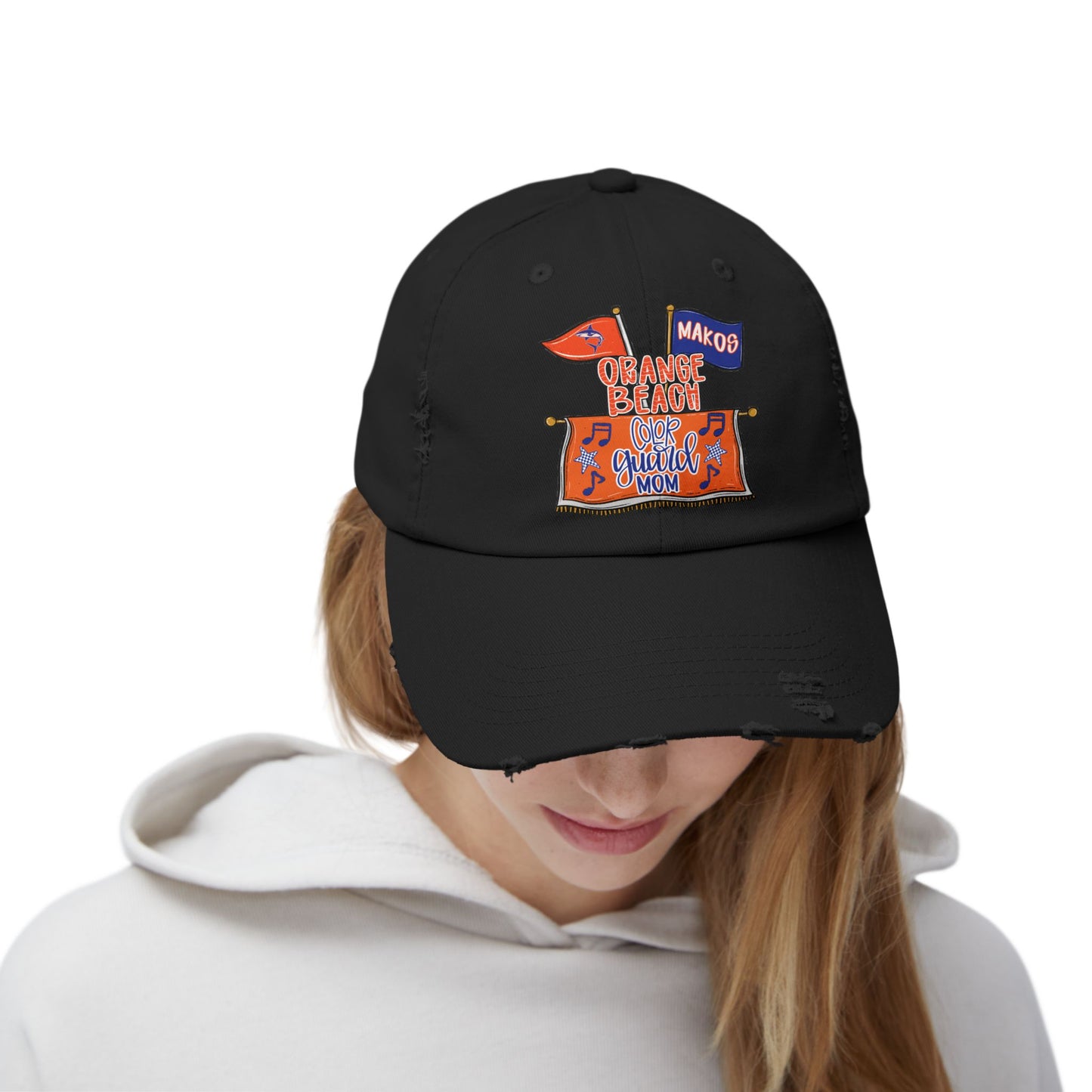 Makos Color Guard Mom Distressed Cap
