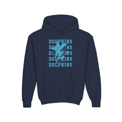 Youth Dolphin Lightning, Stars & Hearts Hoodie