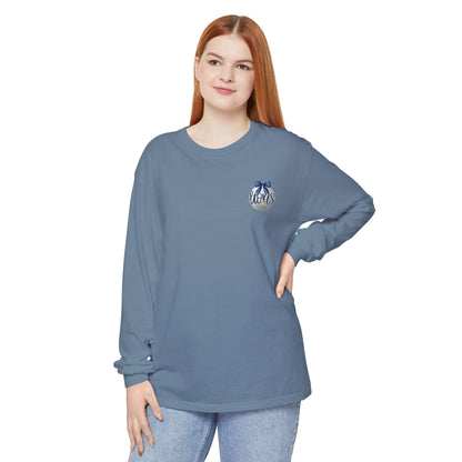 Foley Lions Volleyball Mom Long Sleeve T-Shirt- Comfort Colors