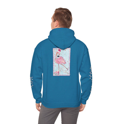 Flamingo Flamingle All The Way Hoodie - Gildan