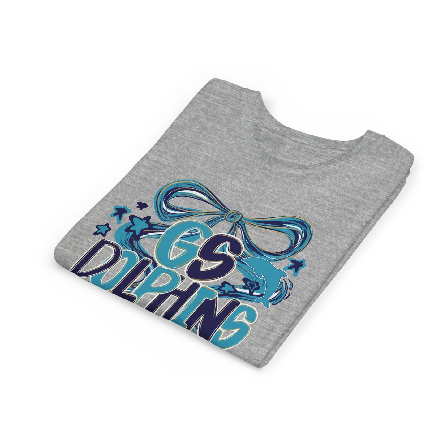 Youth GS Dolphins Bow Tee - Bella Canvas
