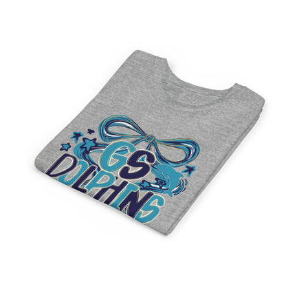 Youth GS Dolphins Bow Tee - Bella Canvas