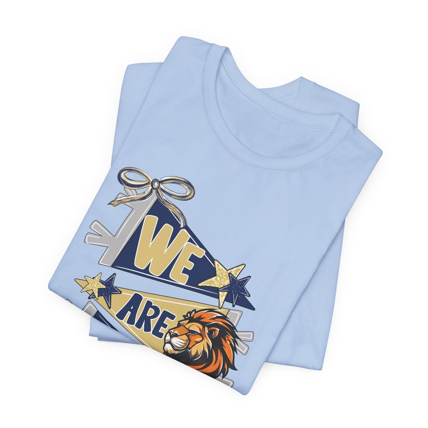Lion Spirit Pennant Tee - Bella Canvas