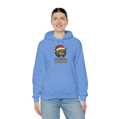Merry Christmas Lions Hoodie — Gildan