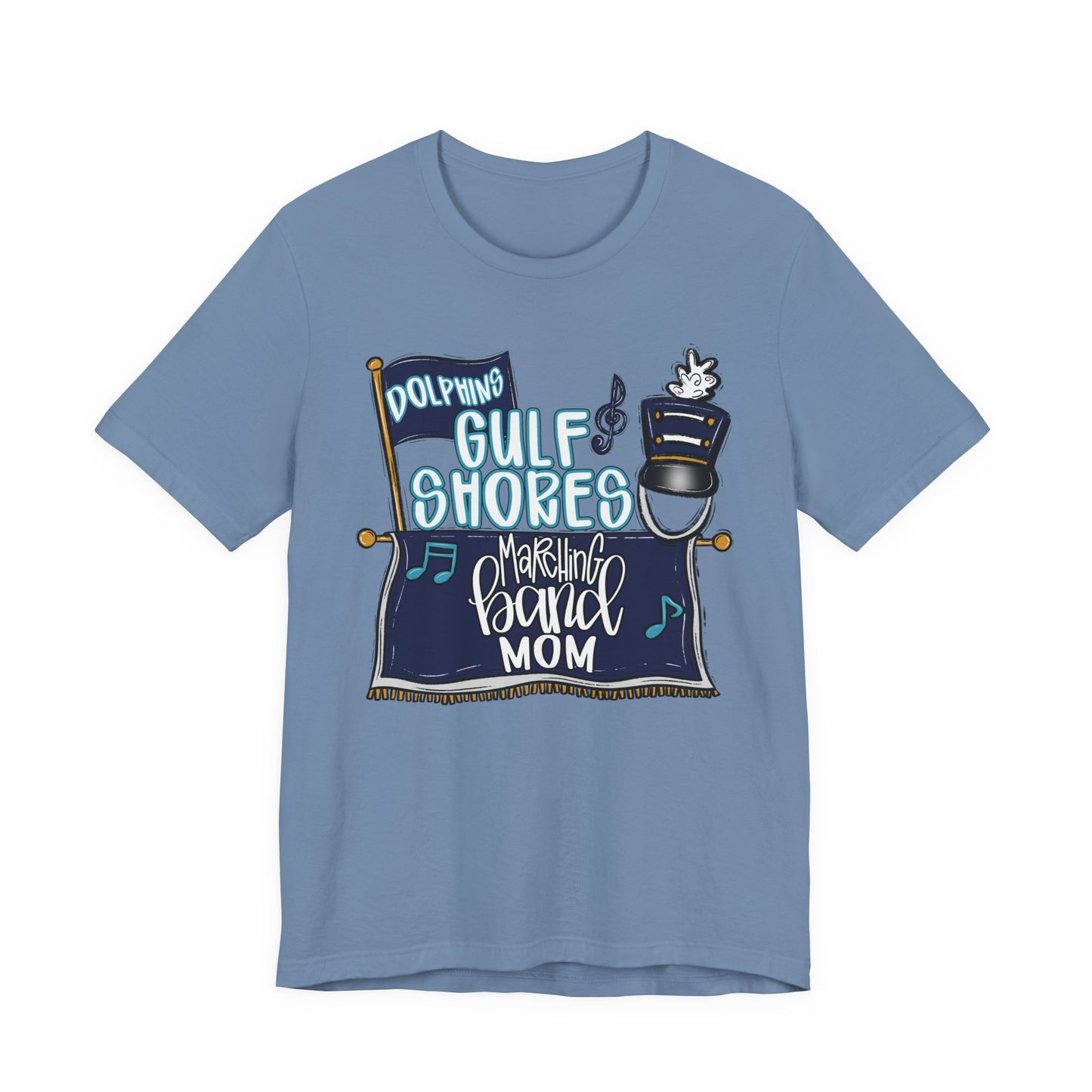 Adult Gulf Shores Band Mom Tee - Bella Canvas