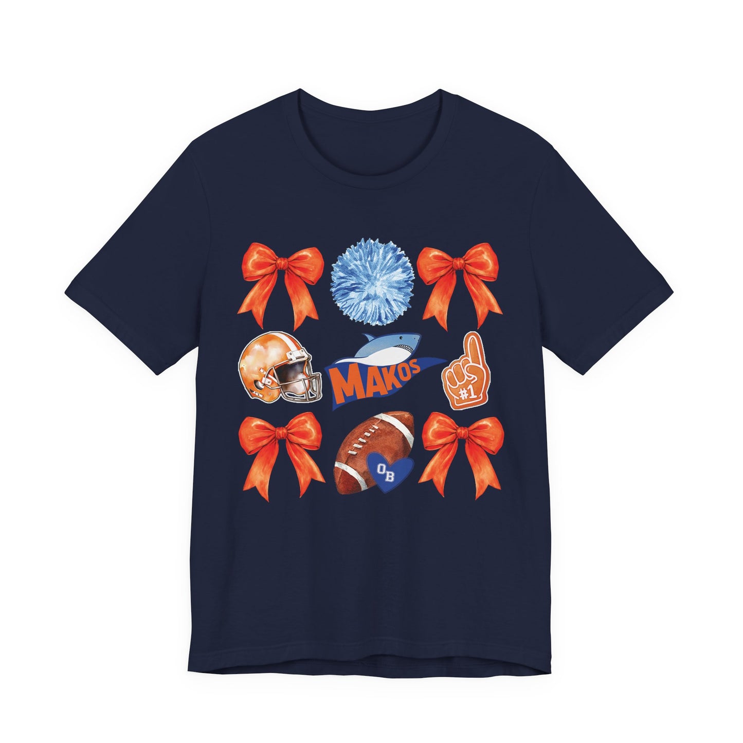 Adult Makos Coquette Football Tee