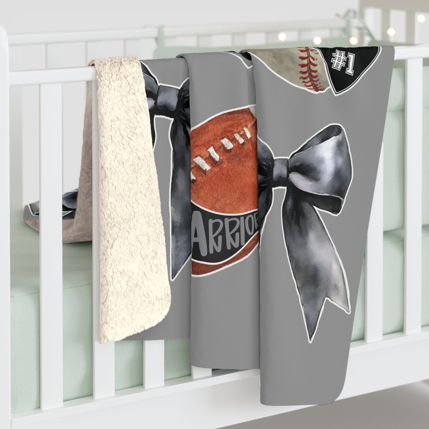 Elberta Sports Fleece Blanket - 1 Sided