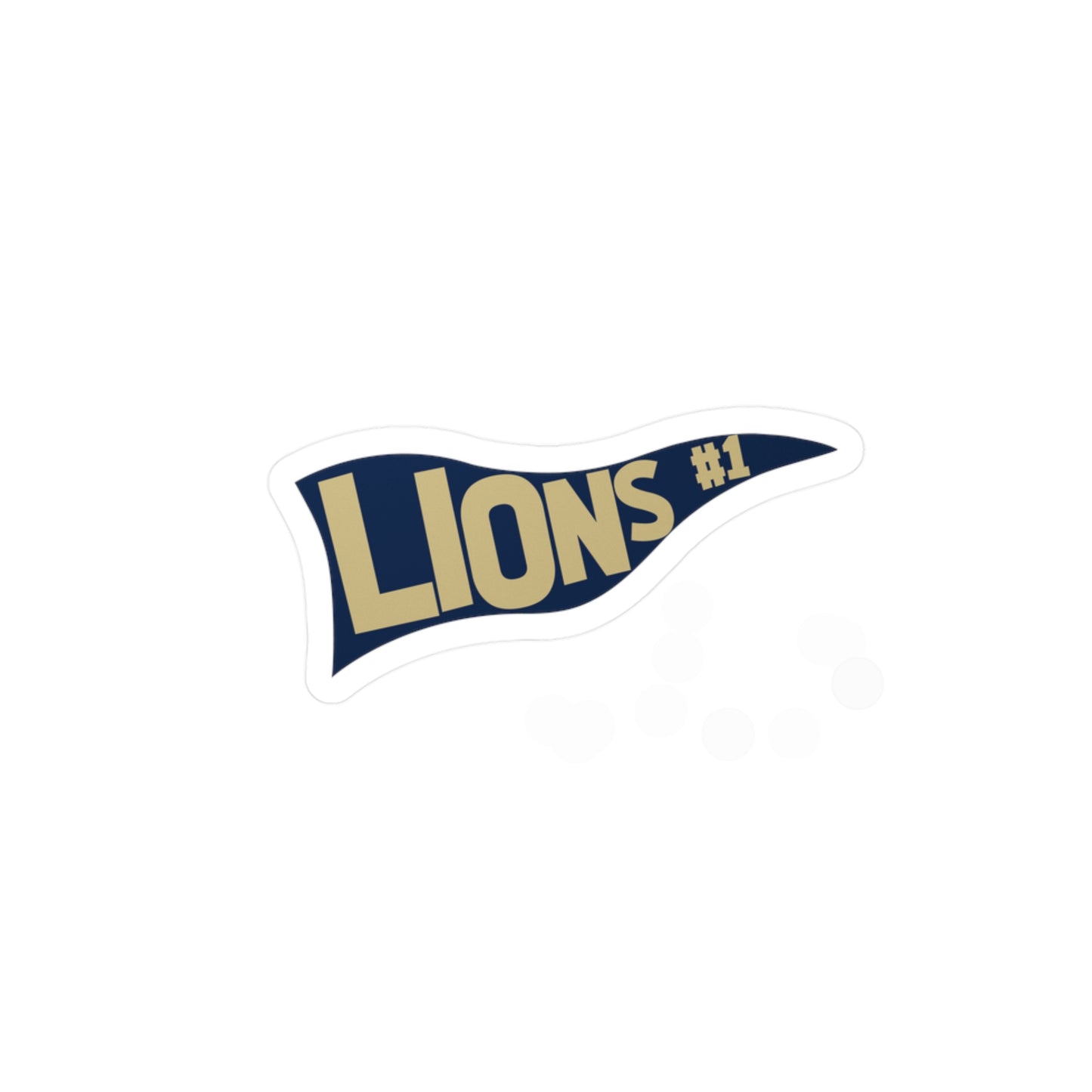 Lions Pennant Vinyl Decals