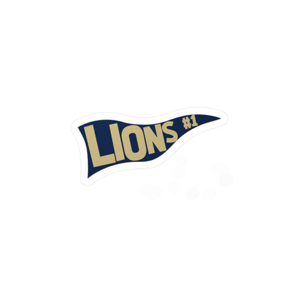 Lions Pennant Vinyl Decals