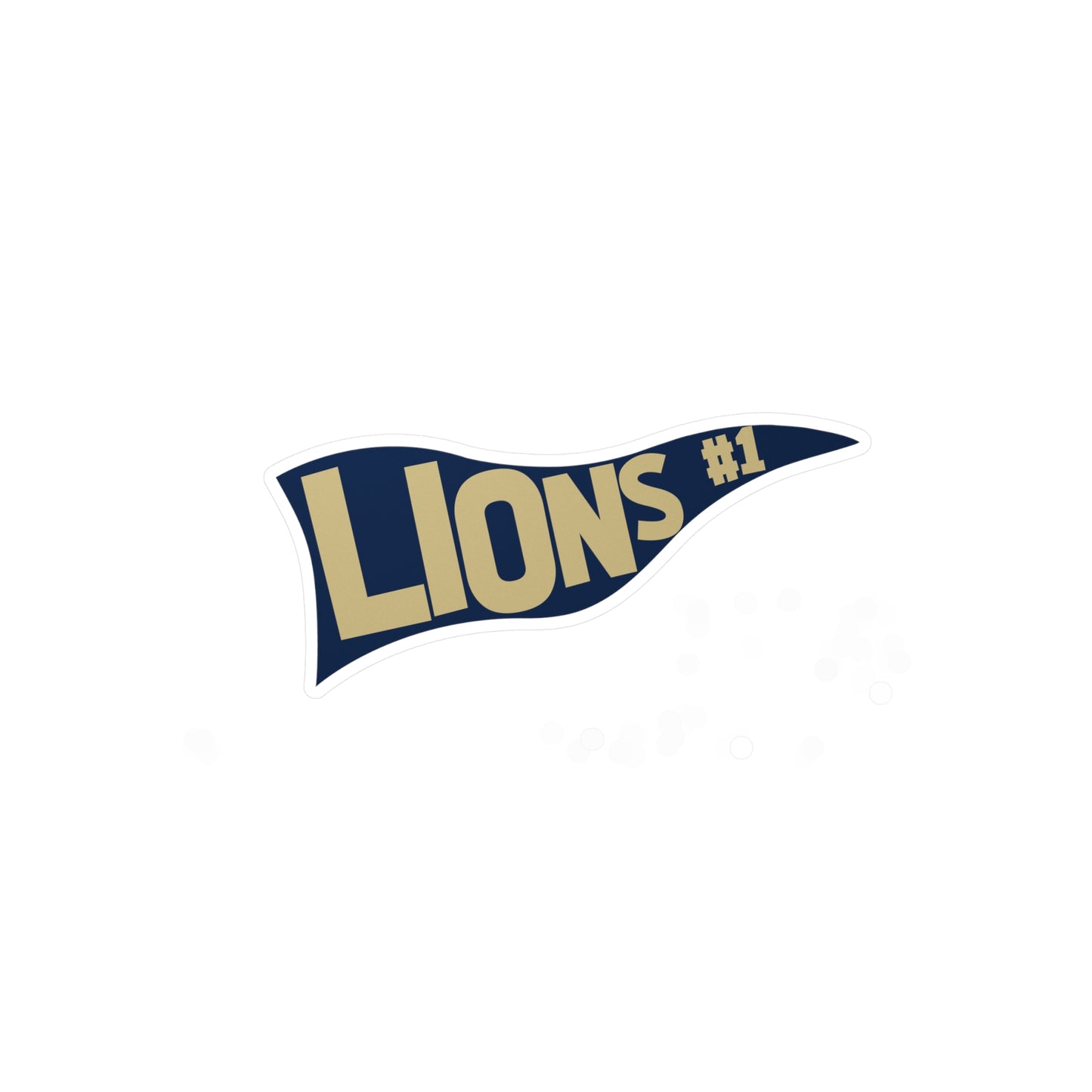 Lions Pennant Vinyl Decals