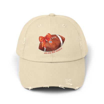Makos Coquette Football Unisex Distressed Football Cap