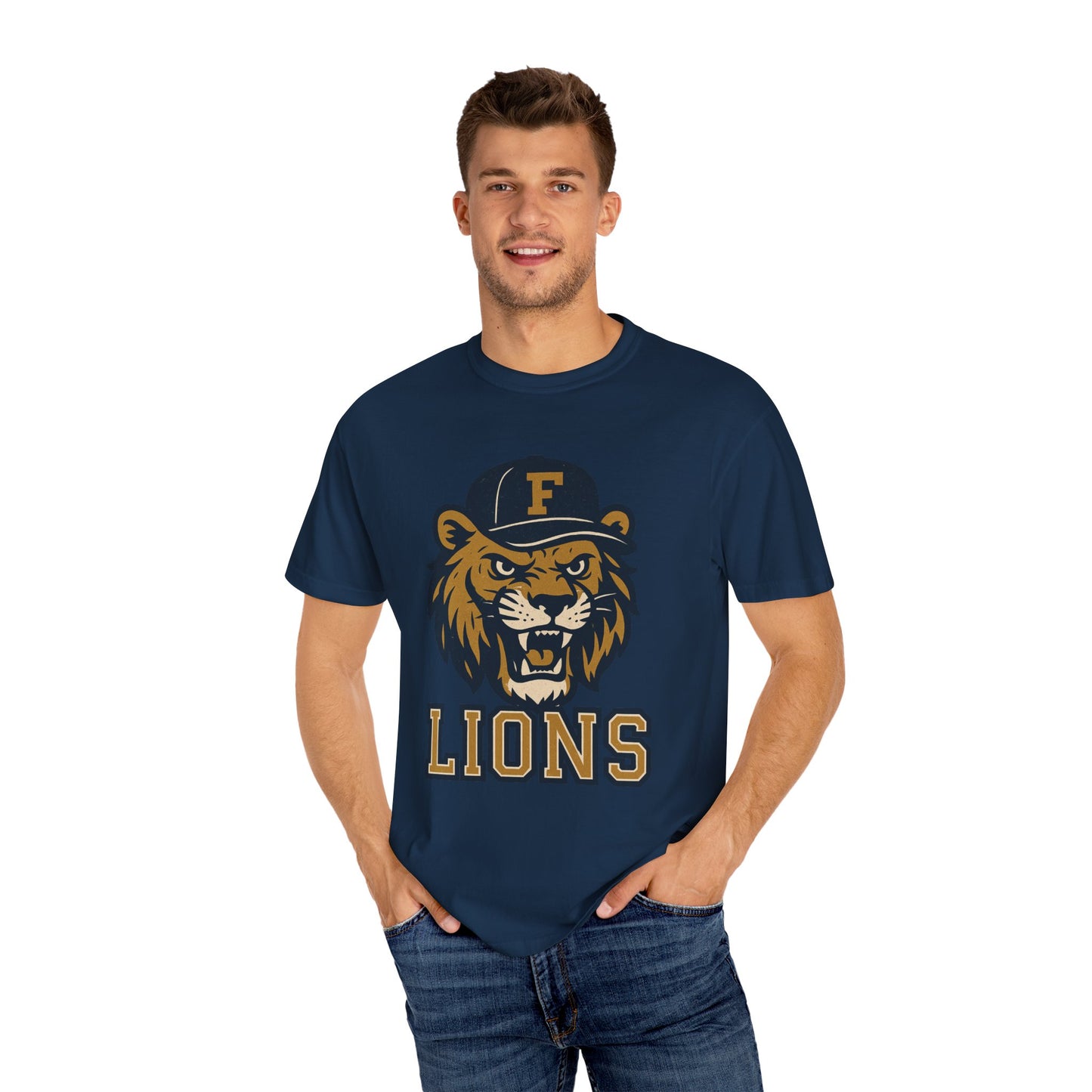 Adult Retro Roaring Lions T-Shirt - Comfort Colors