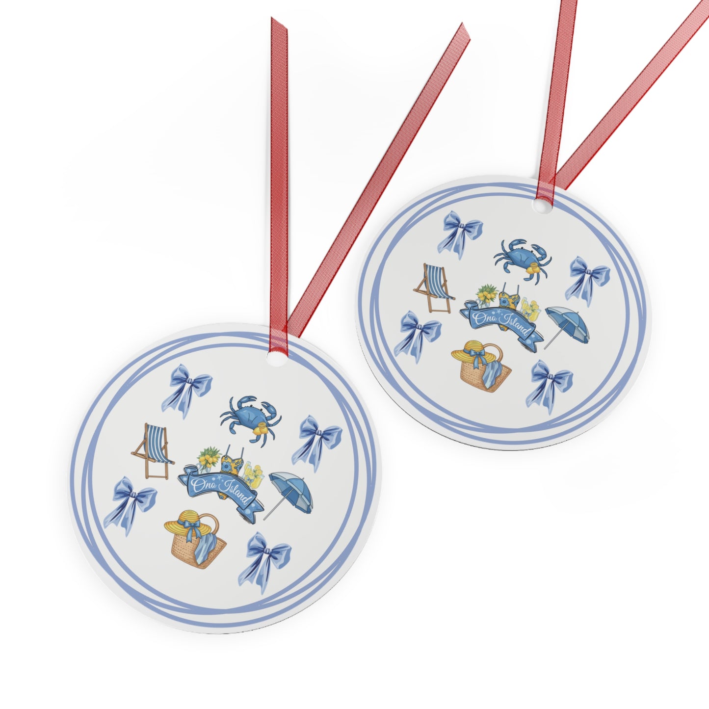 Ono Island Beach Days Ornament