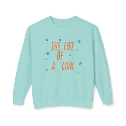 Adult Life of a Lion Faux Glitter - Comfort Colors
