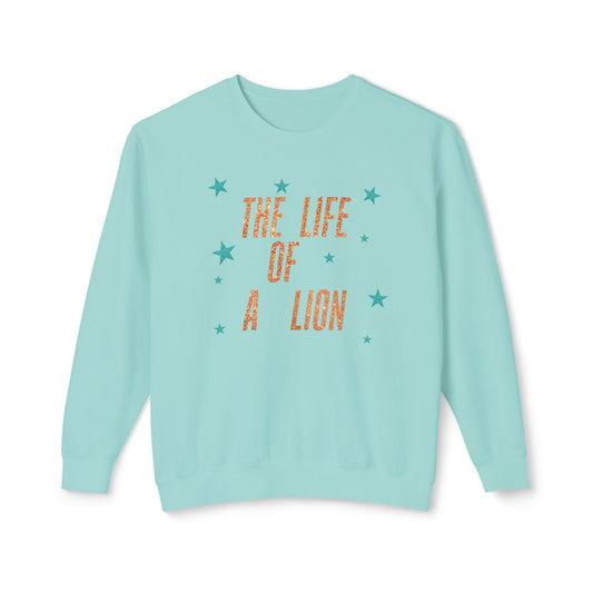 Adult Life of a Lion Faux Glitter - Comfort Colors