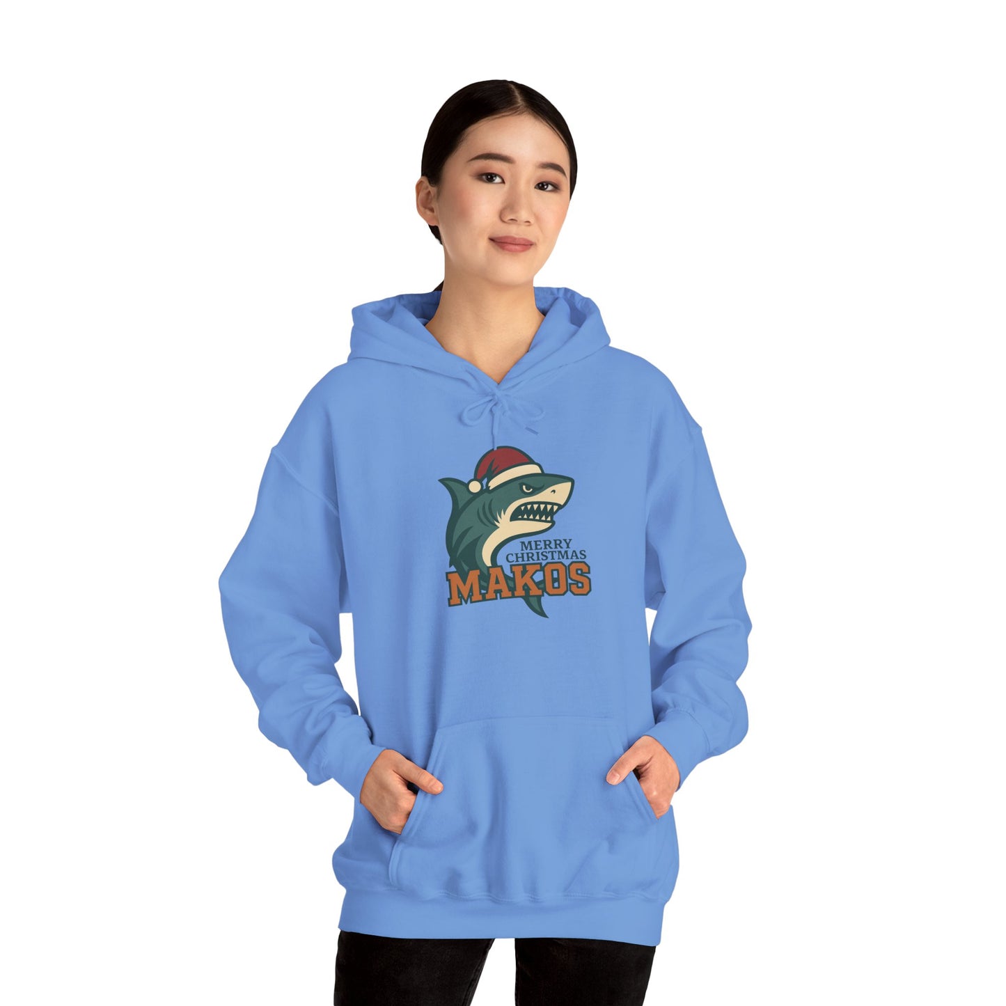 Merry Christmas Makos Hoodie - Gildan