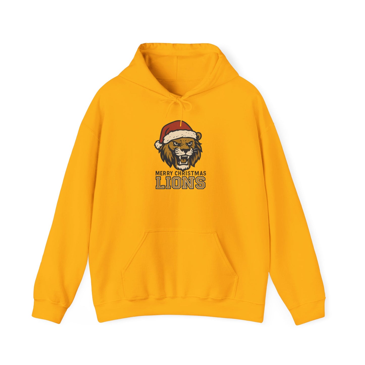 Merry Christmas Lions Hoodie — Gildan