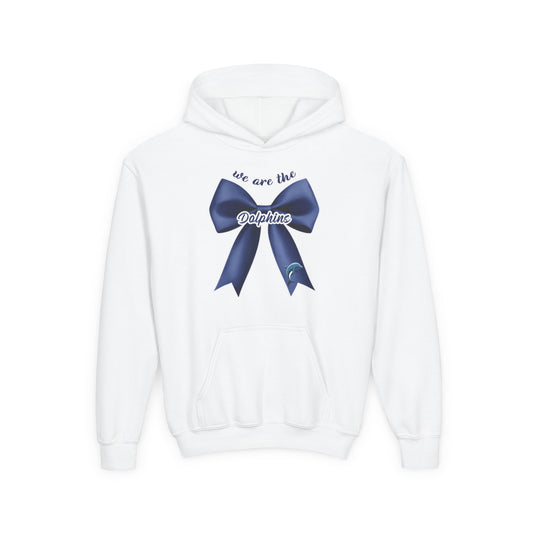 Youth Coquette Chic We Are The Dolphins Bow Hoodie