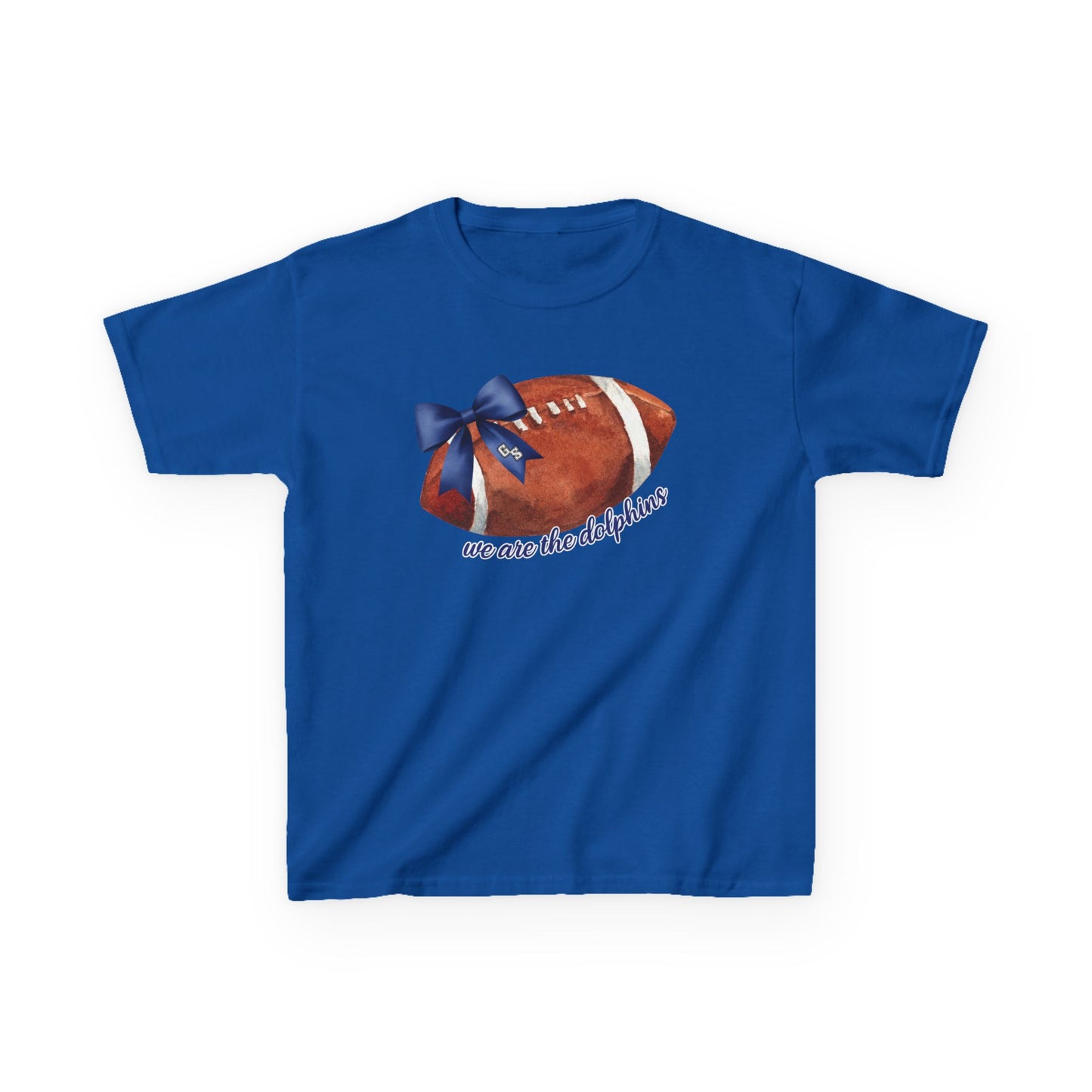 YOUTH GS Bow We Are The Dolphins Football