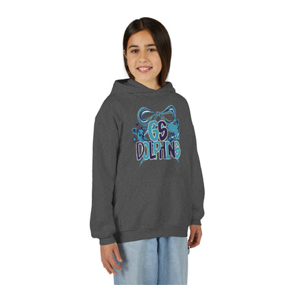 Youth GS Dolphins Bow Tee - Gildan