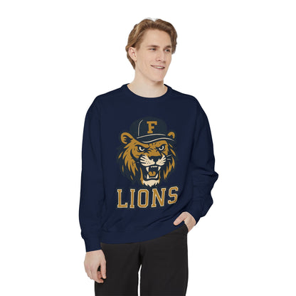 Adult Retro Roaring Lions Sweatshirt - Comfort Colors
