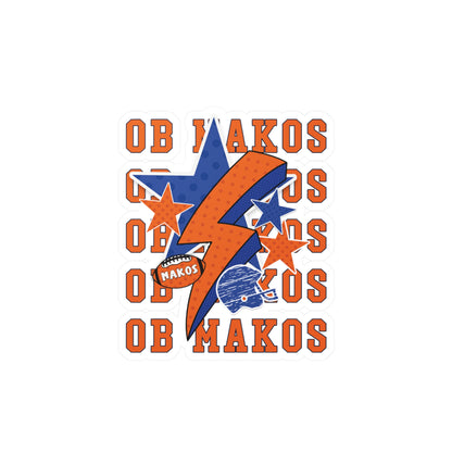 Makos Football Spirit Vinyl Decals