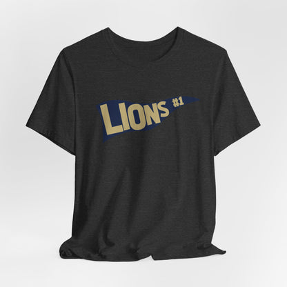 Adult #1 Lions Unisex Jersey Tee - Bella Canvas