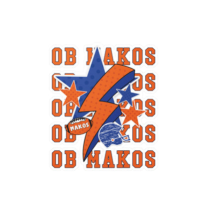 Makos Football Spirit Vinyl Decals