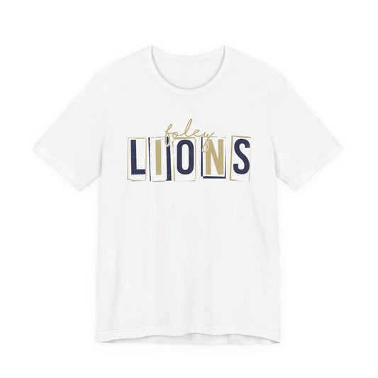 Lions Blocky Spirit Tee - Bella Canvas