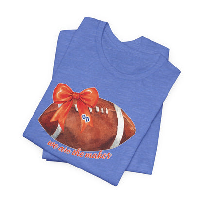 Adult Coquette Makos Football TShirt - Bella canvas