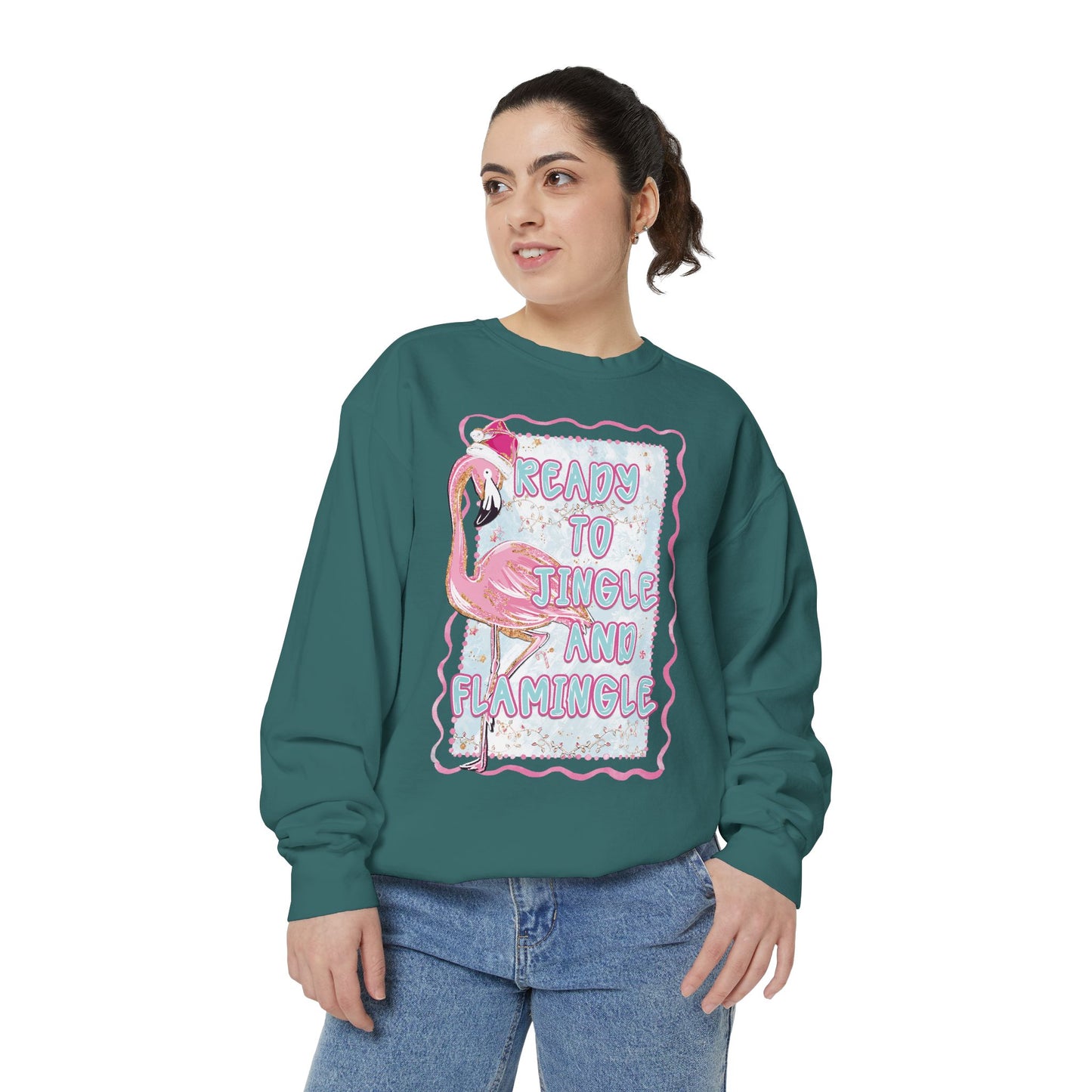 Flamingo Jingle & Flamingle Christmas Sweatshirt