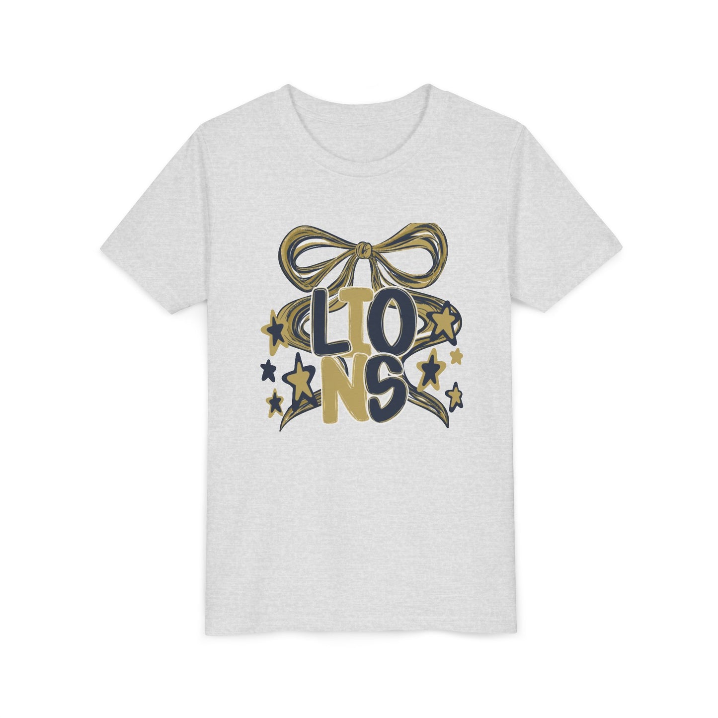 Youth Custom Coquette Ribbon Lions Tee