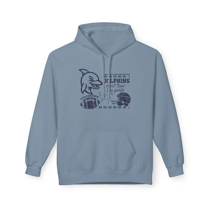 Dolphin Football Hoodie - Gildan