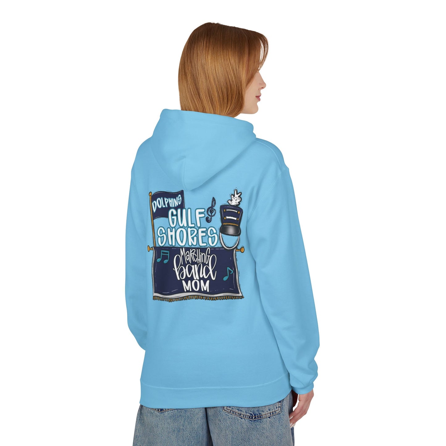 Adult Gulf Shores Marching Band Mom Hoodie - Gildan