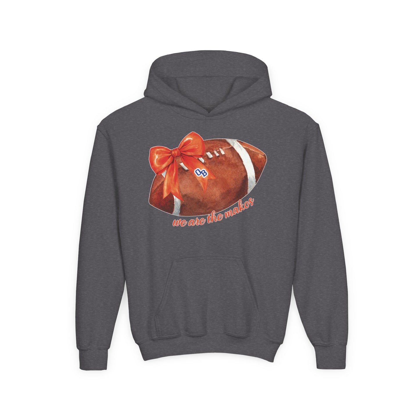 Youth Coquette Football Hoodie