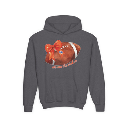 Youth Coquette Football Hoodie