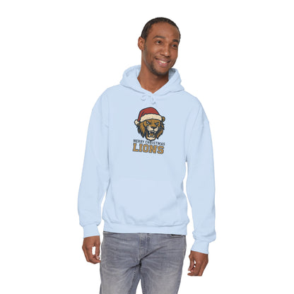 Merry Christmas Lions Hoodie — Gildan