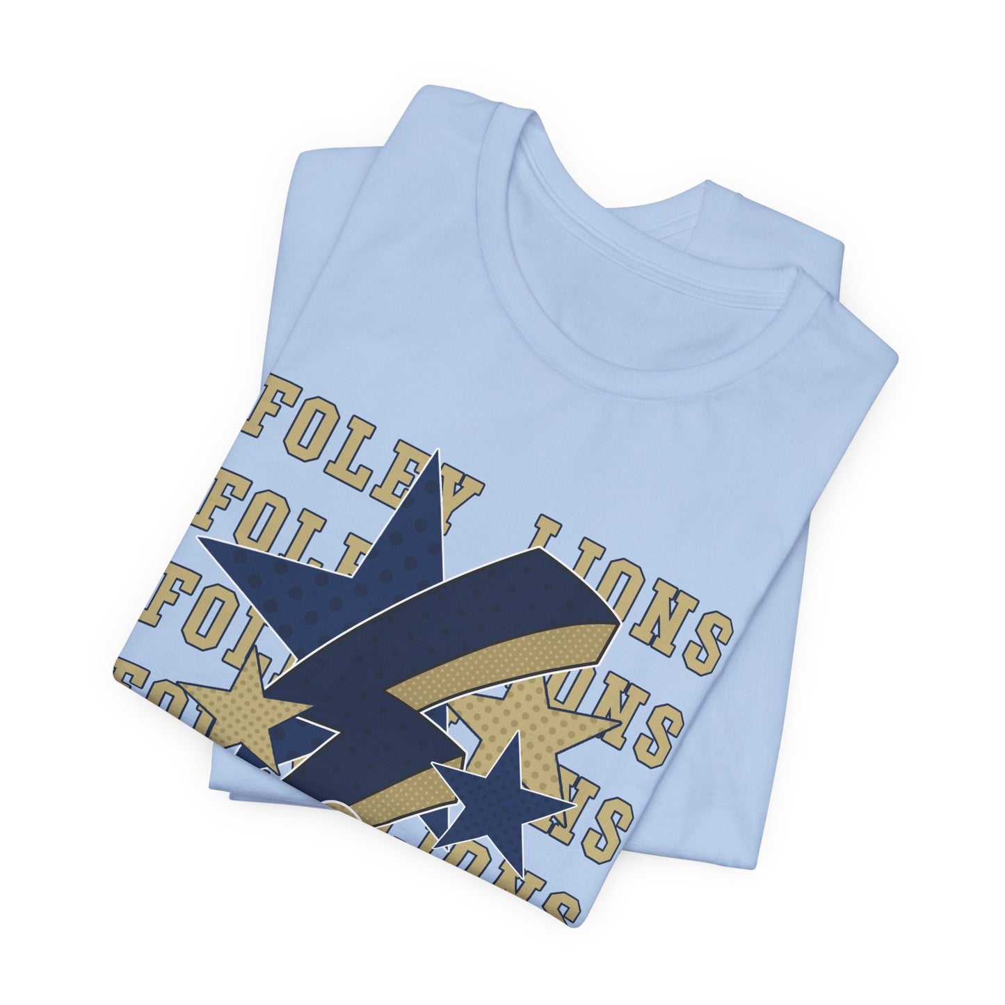 Foley Lions Hearts, Stars, Lightning Tee - Bella Canvas
