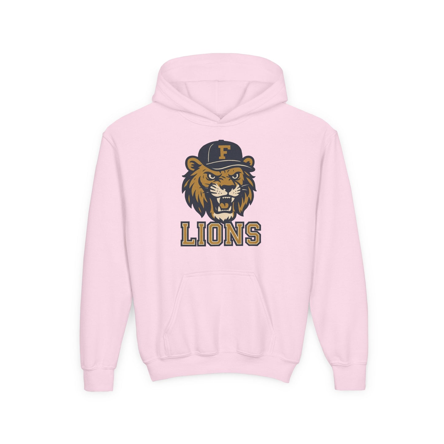 Youth Retro Roaring Lions Hoodie - Gildan
