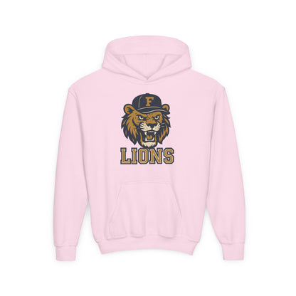 Youth Retro Roaring Lions Hoodie - Gildan