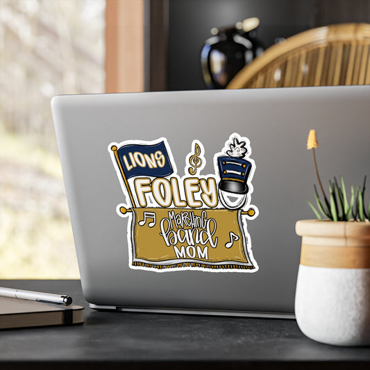 Foley Band Mom Vinyl Decals,