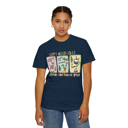 Happy Mardi Gras Jazz T-Shirt — Let the Good Times Roll Shirt