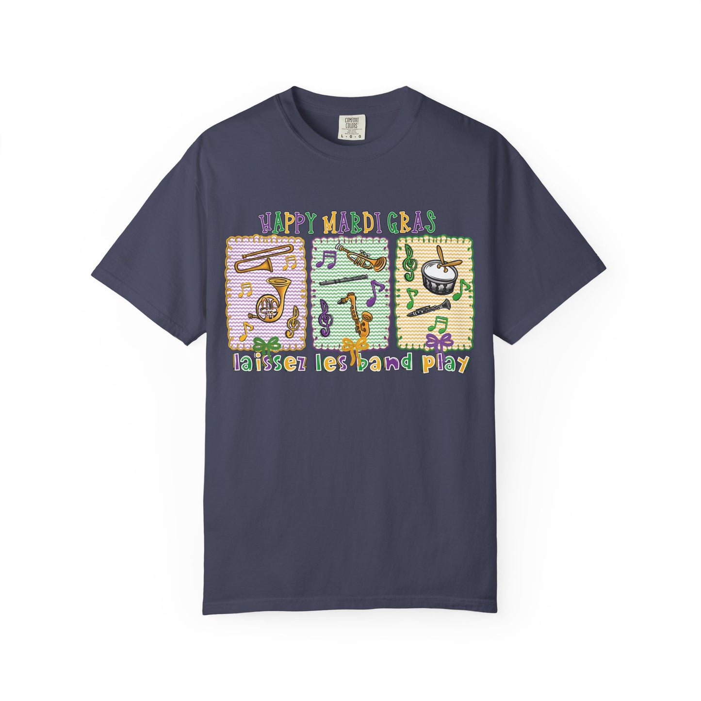 Happy Mardi Gras Jazz T-Shirt — Let the Good Times Roll Shirt