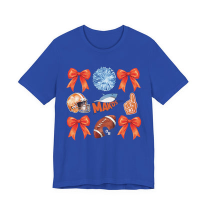 Adult Makos Coquette Football Tee