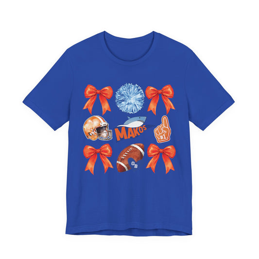 Adult Makos Coquette Football Tee