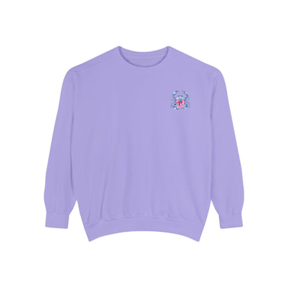 Adult Ono Island Preppy Crab Sweatshirt - Comfort Colors