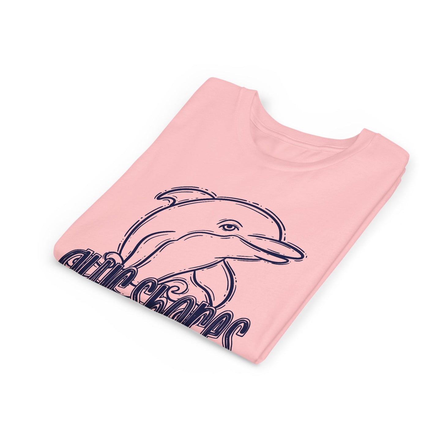 Youth Dolphin Sketch Tee - Bella Canvas