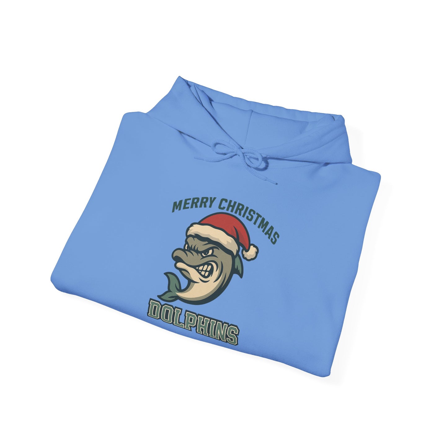 Merry Christmas Dolphin Hoodie - Gildan