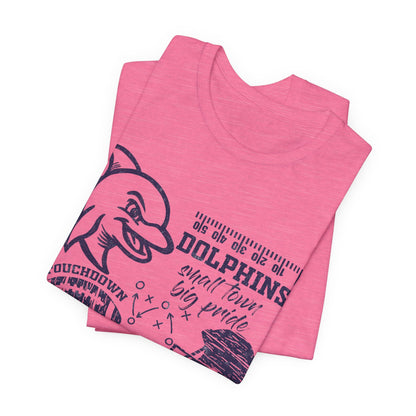 Adult Dolphin Football Tee - Bella Canvas