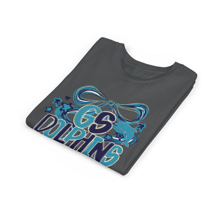 Youth GS Dolphins Coquette Bow Tee - Bella Canvas